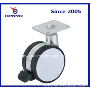 2Inch 50mm PVC Nylon Caster Wheel with Brake